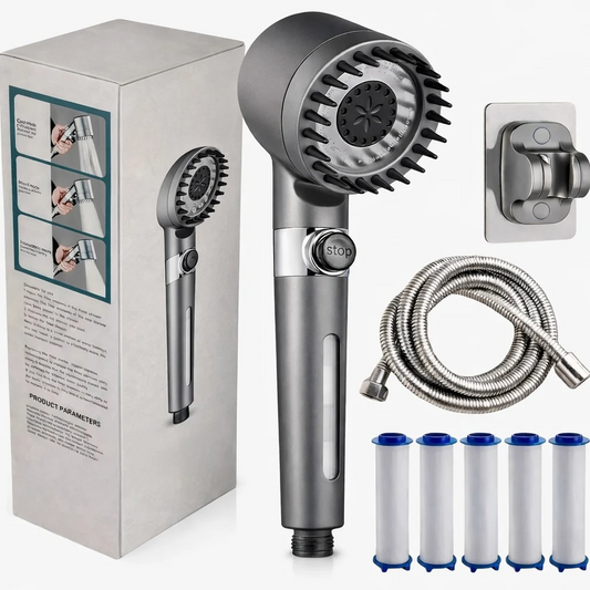 FiltroFlow Filterdouchekop met 5 filters
