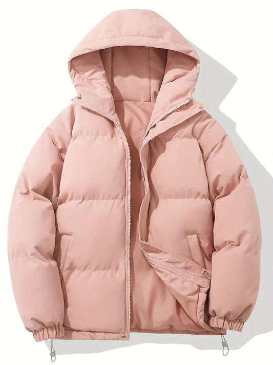 Dames Gevoerde Winterjas met Capuchon – Waterafstotend, Casual voor Koud Weer
