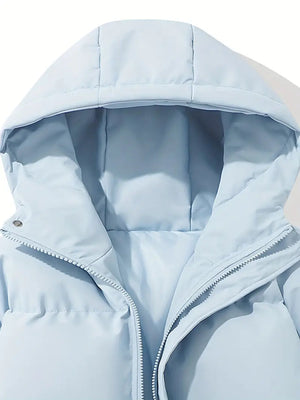 Dames Gevoerde Winterjas met Capuchon – Waterafstotend, Casual voor Koud Weer