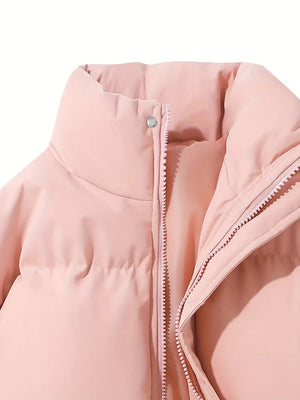 Dames Gevoerde Winterjas met Capuchon – Waterafstotend, Casual voor Koud Weer