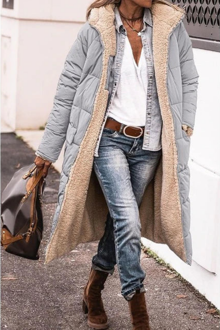 Dames Winddichte Waterdichte Winterjas – Warm, Zwart, Ideaal voor Koude Weer en Casual Outfits