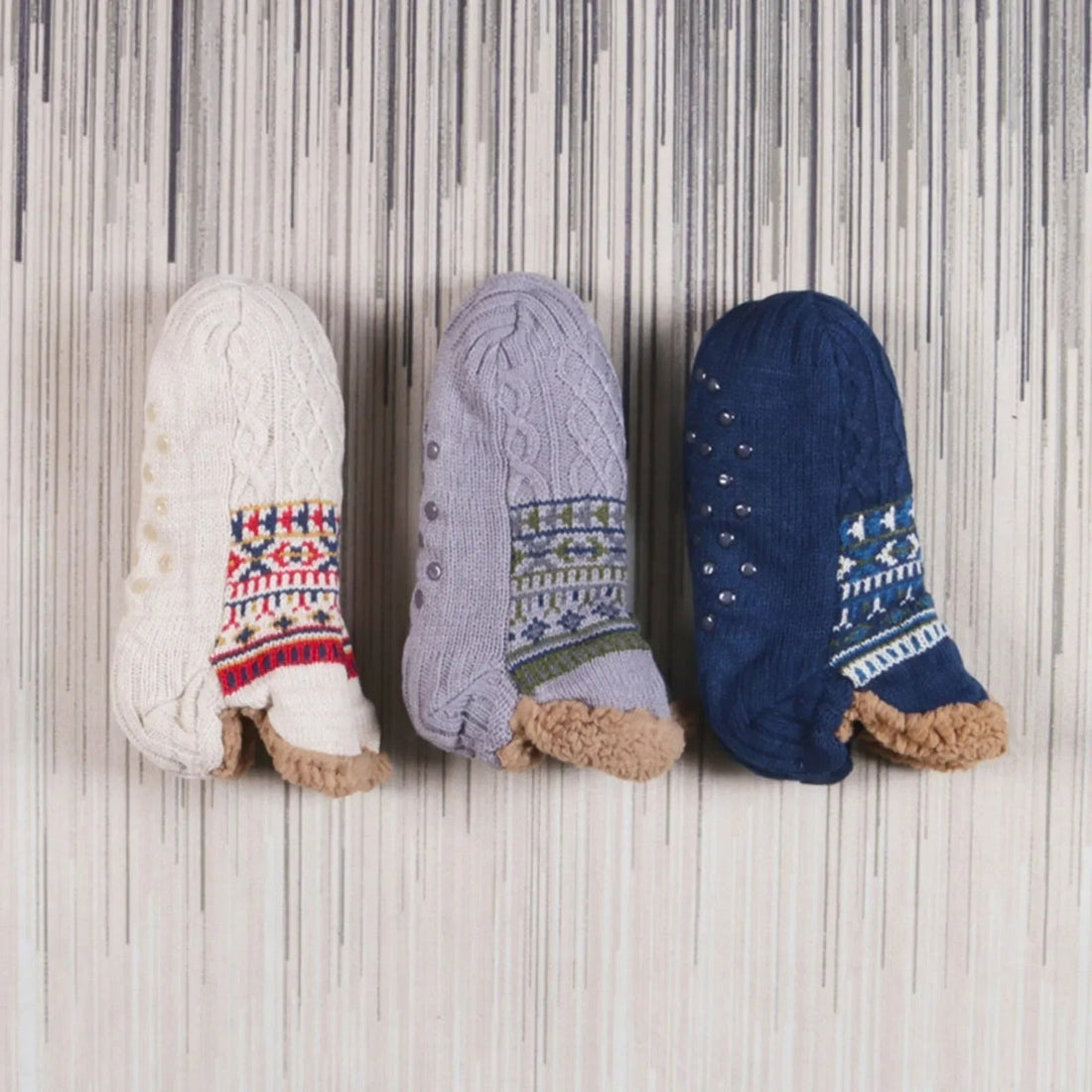 ThermoGrip – Warme Antislip Wintersokken voor Thuisgebruik | Unisex Comfort en Veiligheid | 3-Pack