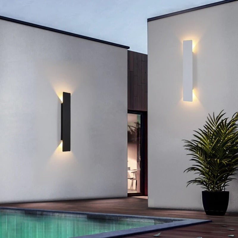 SEATTLE buitenwandlamp - Modern minimalistisch design & up/down verlichting - voor entrees, terrassen en tuinen