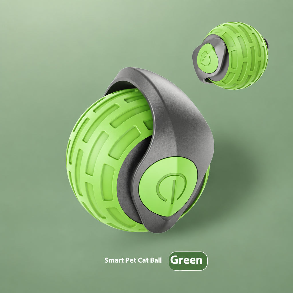 RollyPaw Interactieve Kattenspeelbal – Stille, Automatische Jachtbal met Obstakelvermijding