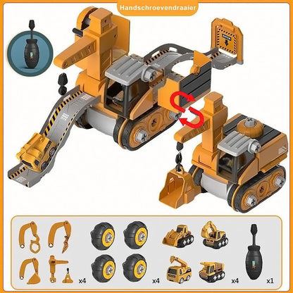 Graafmachine Avontuur | Educatief bouwspeelgoed voor jonge ingenieurs