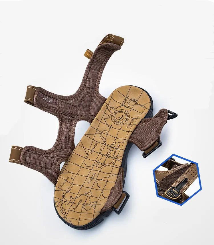 Riley Unisex Ondersteunende Sandalen - Klittenband, Comfortabel, Casual voor Thuis en Buiten