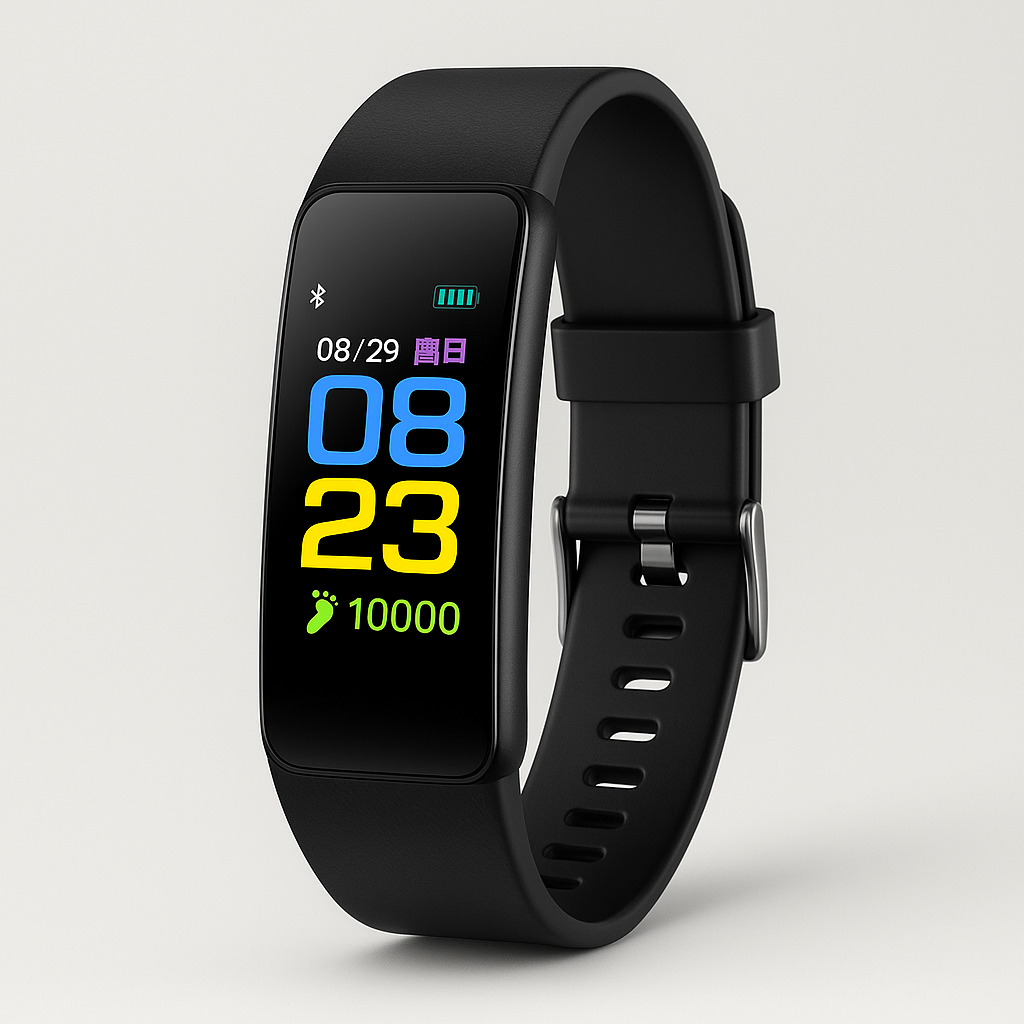 VitalBand | Senioren Smartwatch met Gezondheidsmonitor en Groot LED-Scherm voor Ouderen