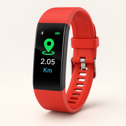 VitalBand | Senioren Smartwatch met Gezondheidsmonitor en Groot LED-Scherm voor Ouderen