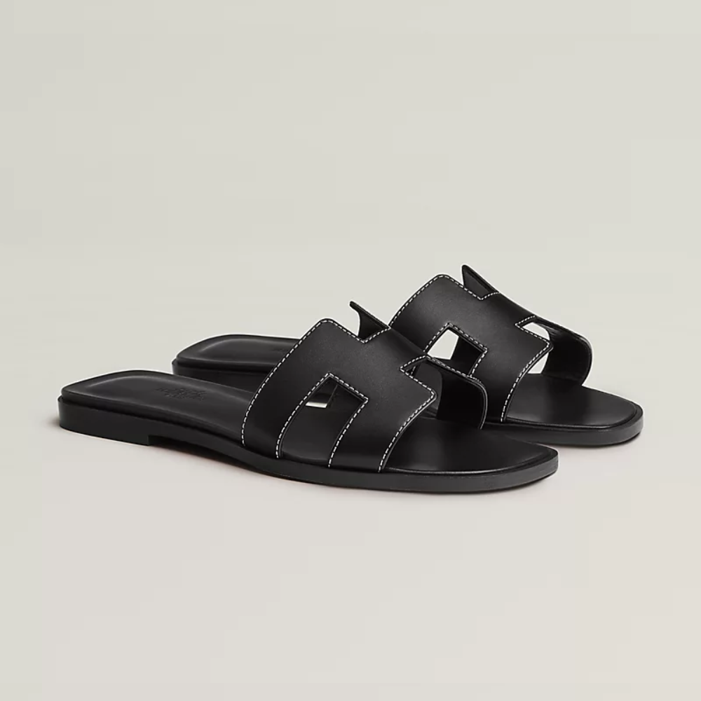 Keira Dames Leren Slippers met Luxe Ontwerp Zomer