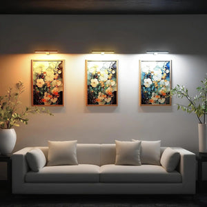 ArtGlow Draadloze LED Schilderijverlichting – Oplaadbare Wandlamp met Afstandsbediening, Dimbaar Licht