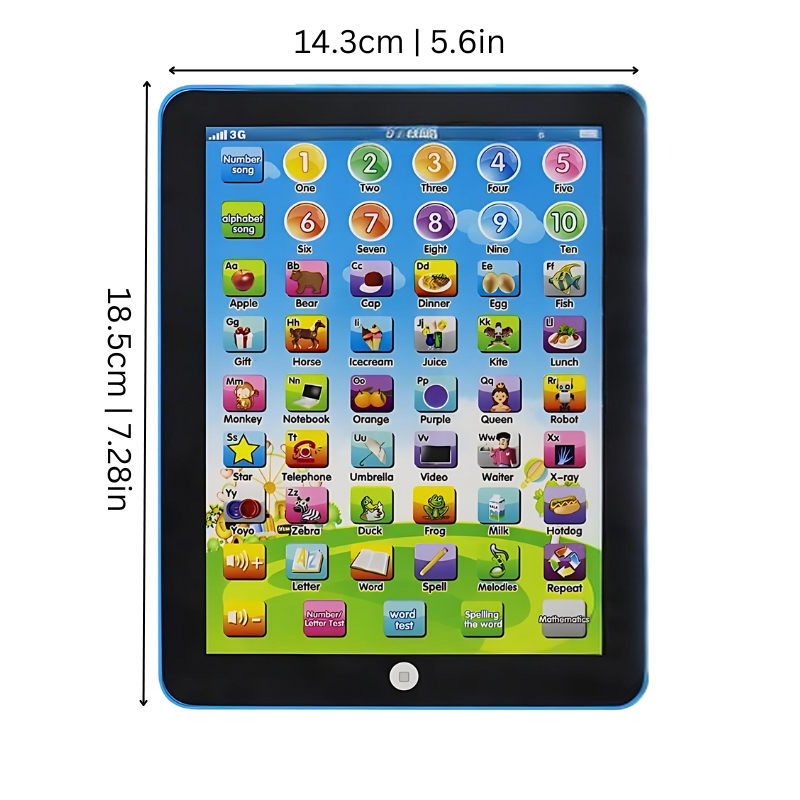Educatieve Kindertablet 3–6 Jaar – Interactief Speelgoed met Geluid, Leren & Spelen