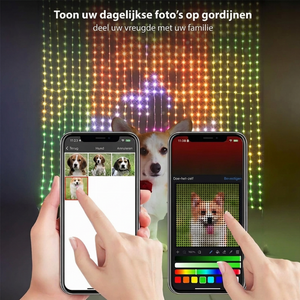 Lichtify | Van gewone lichtjes naar een spectaculaire lichtshow! Teken patronen, voeg tekst of foto's toe en laat de kleuren dansen op de muziek – waterdicht & USB-gevoed!