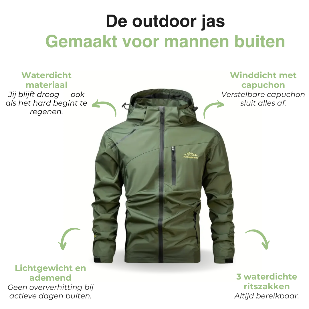 Peter Heren Outdoor Jack - Winddicht & Waterdicht