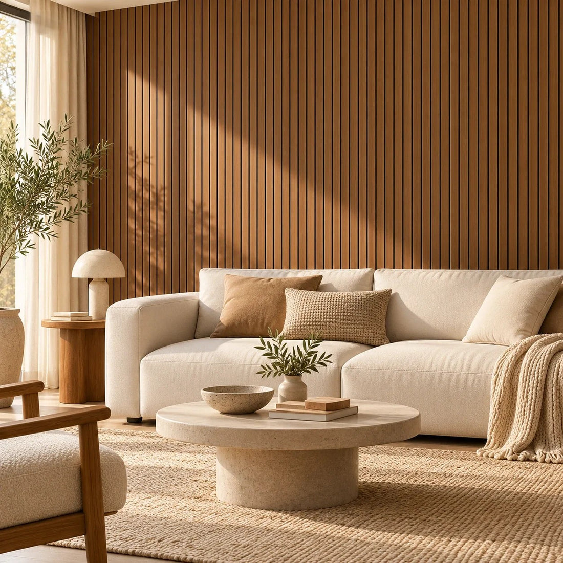 Groovewall Wandpanelen met 3D-effect, houtstructuur en zelfklevend