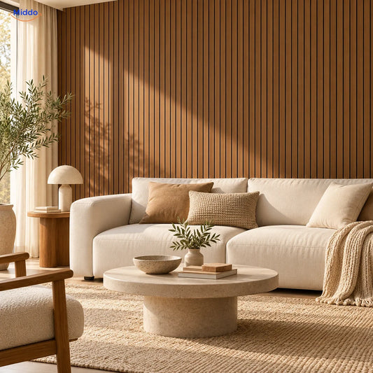 Groovewall Wandpanelen met 3D-effect, houtstructuur en zelfklevend
